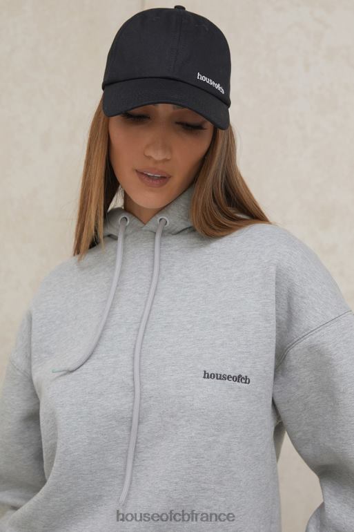 House of CB casquette de baseball Devon noire avec boucle à l\'arrière N888H1063 accessoires