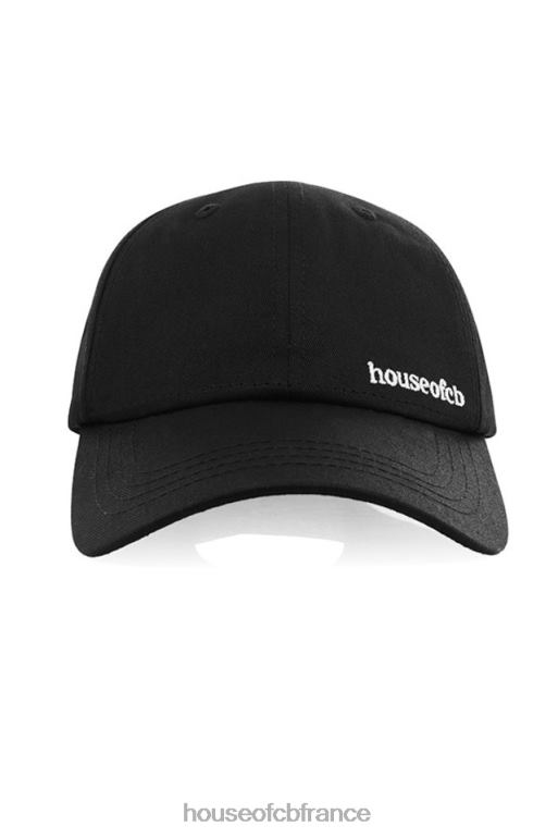 House of CB casquette de baseball Devon noire avec boucle à l\'arrière N888H1063 accessoires
