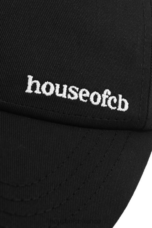 House of CB casquette de baseball Devon noire avec boucle à l\'arrière N888H1063 accessoires