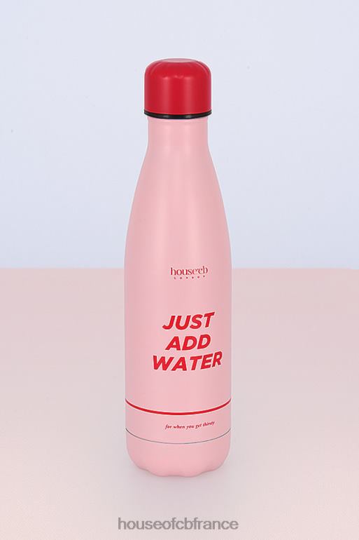 House of CB bouteille d\'eau rose en métal N888H1338 cadeaux