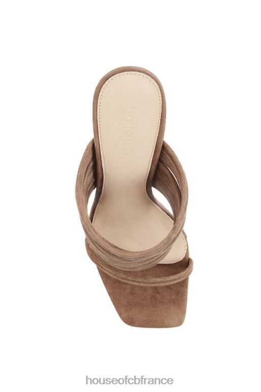 House of CB evangeline moka - sandales à brides et bout carré N888H1106 chaussures