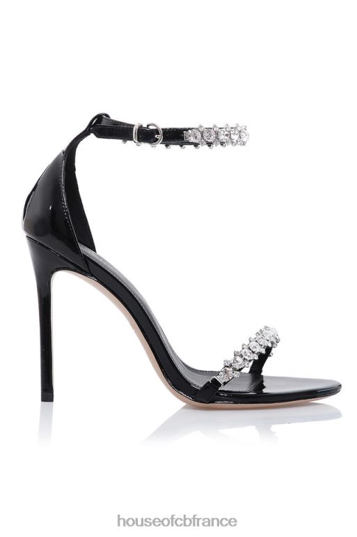 House of CB sandale taya à bride cheville en cristal N888H1092 chaussures
