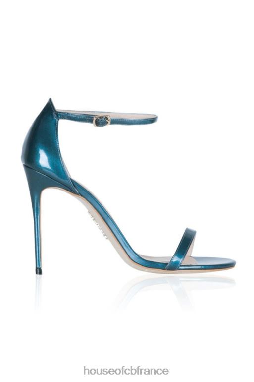 House of CB sandales en cuir bleu métallisé marivel N888H1133 chaussures
