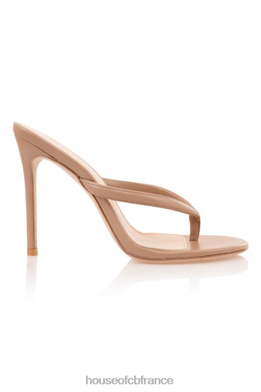 House of CB tongs à talons hauts en cuir effet soleil lola N888H1081 chaussures