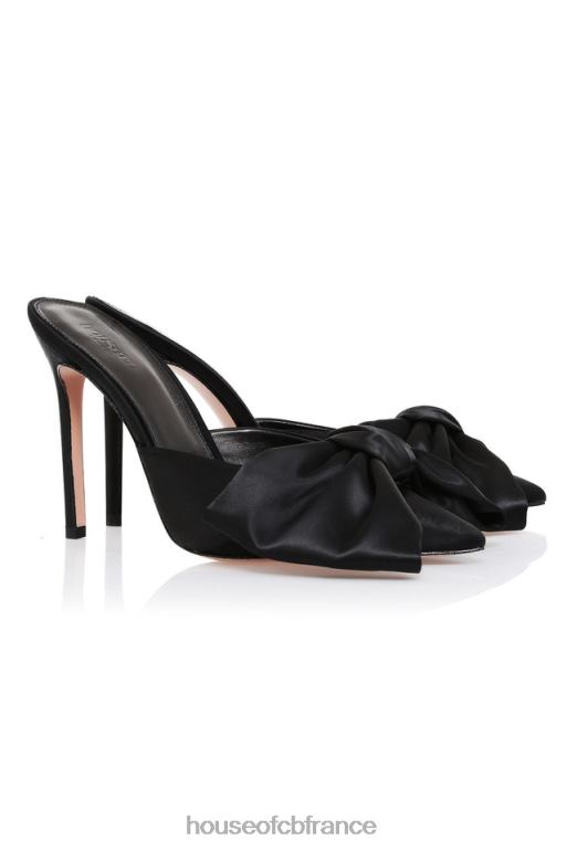 House of CB beaubelle mules noires oversize à nœud N888H1103 chaussures
