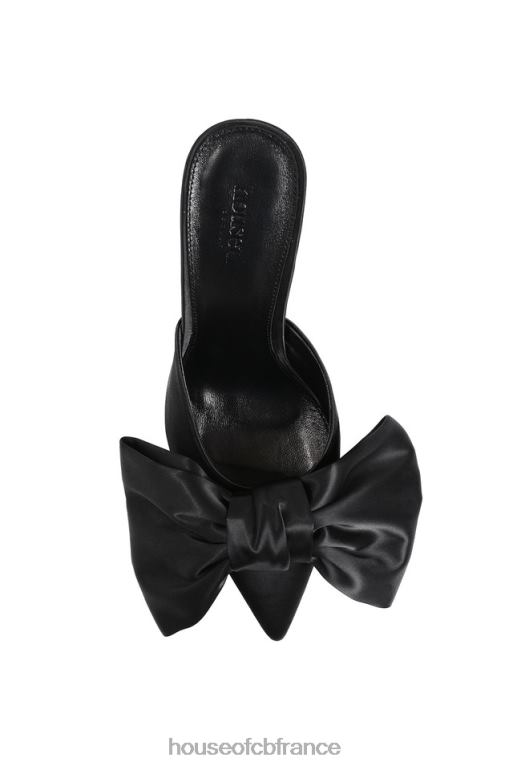 House of CB beaubelle mules noires oversize à nœud N888H1103 chaussures