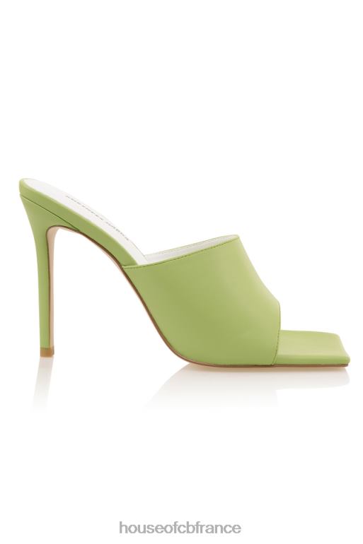 House of CB mistress rocks dream scene - mules à bout carré citron vert N888H1074 chaussures