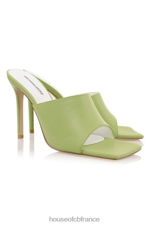 House of CB mistress rocks dream scene - mules à bout carré citron vert N888H1074 chaussures