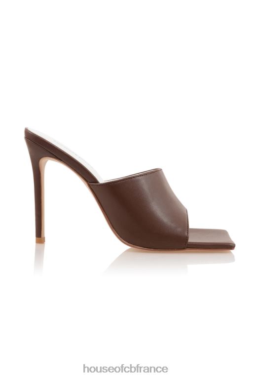 House of CB mistress rocks dream scene - mules chocolat à bout carré N888H1075 chaussures