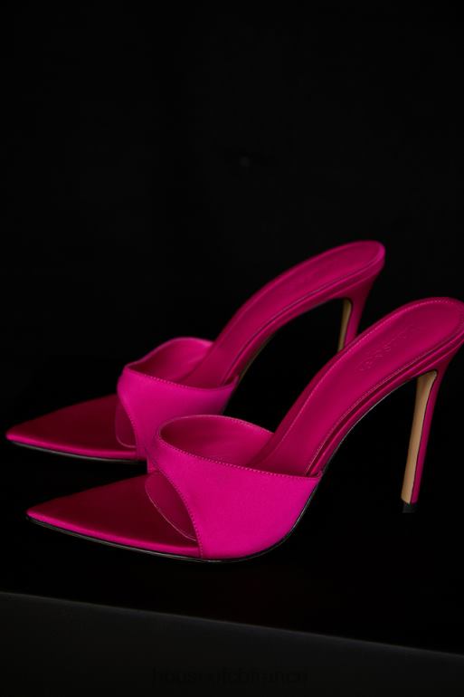 House of CB mules pointues roses à talons hauts Bella N888H1073 chaussures