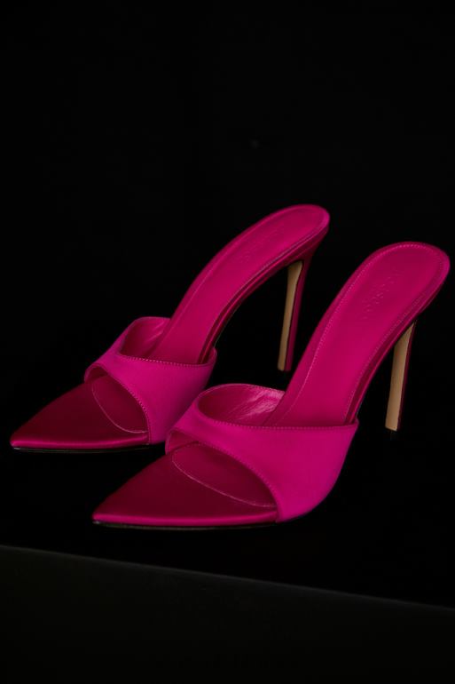 House of CB mules pointues roses à talons hauts Bella N888H1073 chaussures