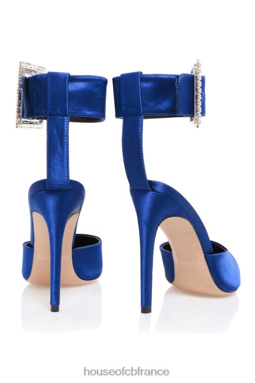 House of CB escarpins à boucle en cristal bleu cobalt Krista N888H1097 chaussures