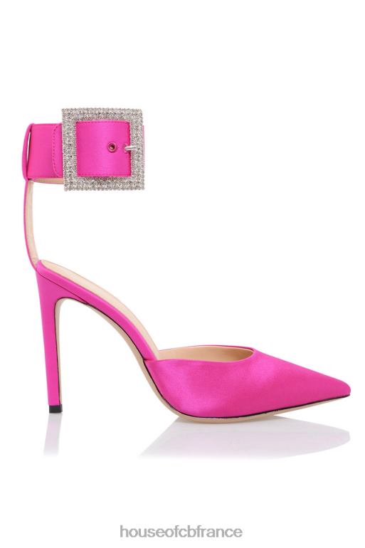 House of CB escarpins à boucle en cristal rose Krista N888H1098 chaussures