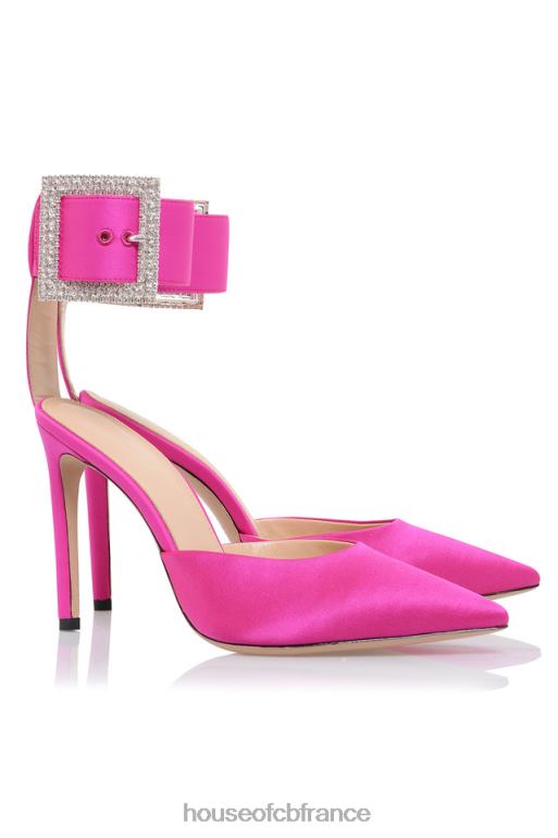 House of CB escarpins à boucle en cristal rose Krista N888H1098 chaussures