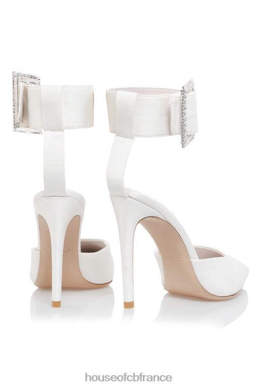 House of CB escarpins krista à boucle en cristal ivoire N888H1093 chaussures