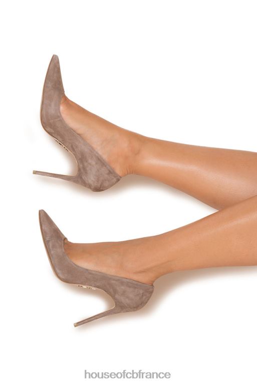 House of CB Paris 5' talons pointus en daim moka N888H1126 chaussures