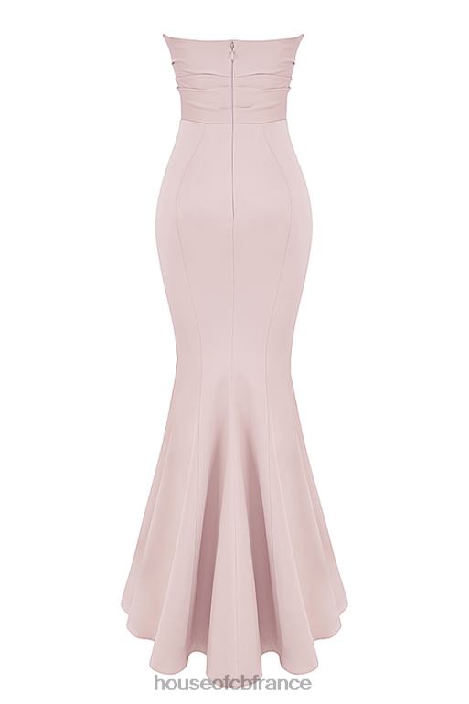 House of CB robe bustier en satin fleur blush N888H1146 mariages