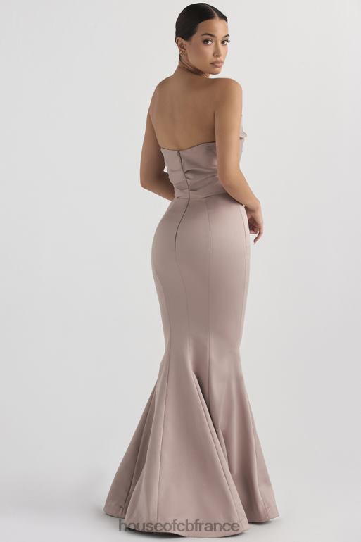House of CB robe bustier en satin fleur champignon N888H1148 mariages
