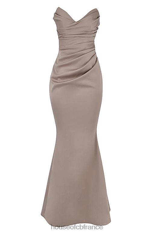 House of CB robe bustier en satin fleur champignon N888H1148 mariages