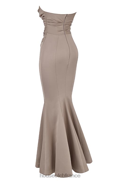 House of CB robe bustier en satin fleur champignon N888H1148 mariages