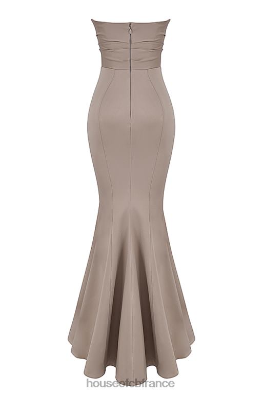 House of CB robe bustier en satin fleur champignon N888H1148 mariages