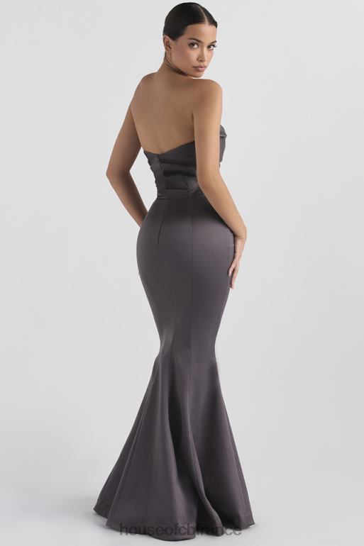 House of CB robe bustier en satin fleur shadow N888H1151 mariages