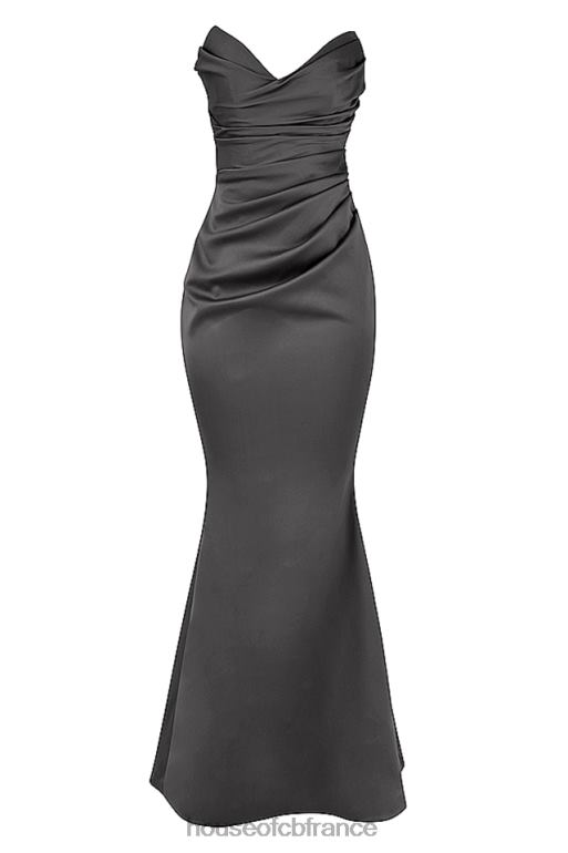 House of CB robe bustier en satin fleur shadow N888H1151 mariages