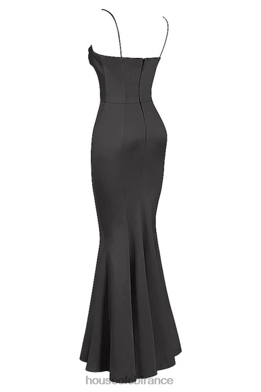 House of CB robe longue en satin violette shadow N888H1152 mariages