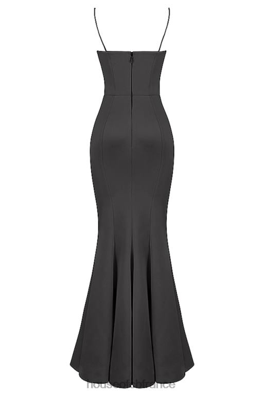 House of CB robe longue en satin violette shadow N888H1152 mariages