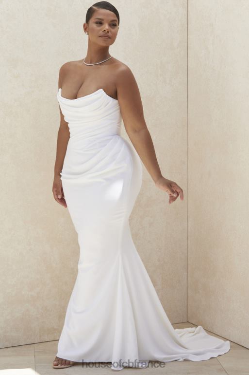 House of CB robe de mariée bustier drapée ivoire Esmee - édition limitée N888H1155 mariages
