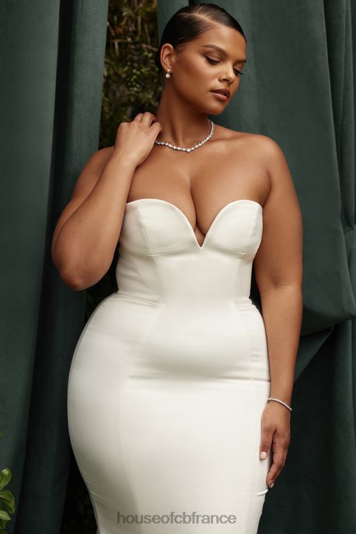 House of CB robe de mariée bustier en satin ivoire Giselle N888H1140 mariages