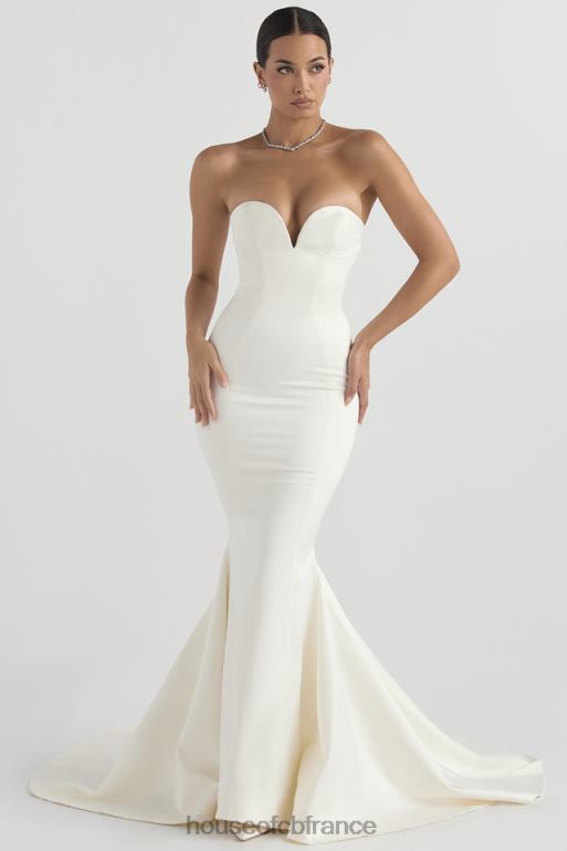 House of CB robe de mariée bustier en satin ivoire Giselle N888H1140 mariages