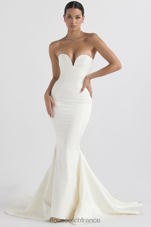 House of CB robe de mariée bustier en satin ivoire Giselle N888H1140 mariages