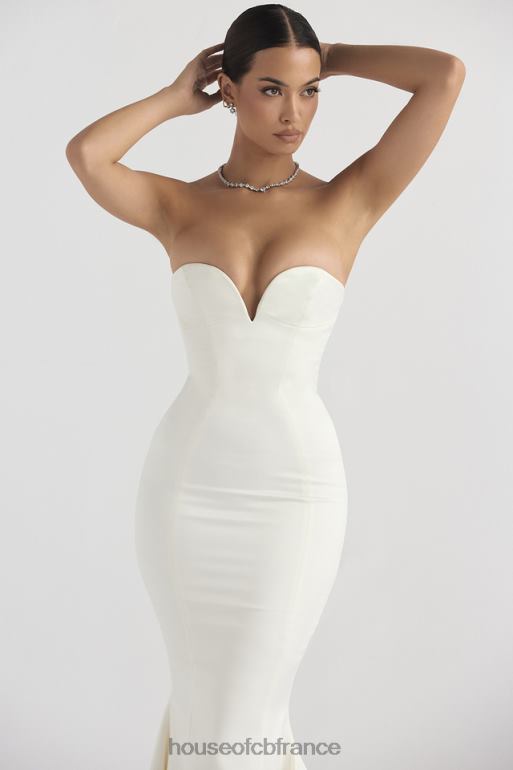 House of CB robe de mariée bustier en satin ivoire Giselle N888H1140 mariages