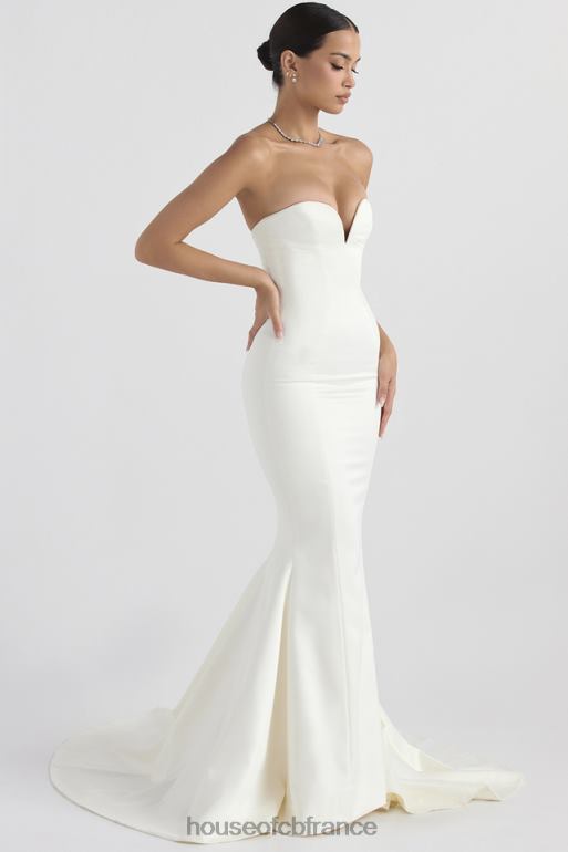 House of CB robe de mariée bustier en satin ivoire Giselle N888H1140 mariages