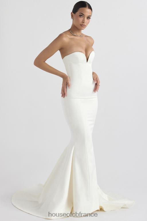 House of CB robe de mariée bustier en satin ivoire Giselle N888H1140 mariages