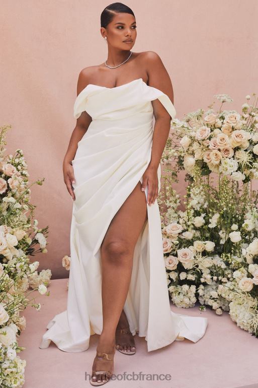House of CB robe de mariée corset drapée ivoire delphine - édition limitée N888H1154 mariages