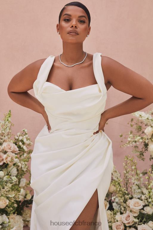 House of CB robe de mariée corset drapée ivoire delphine - édition limitée N888H1154 mariages