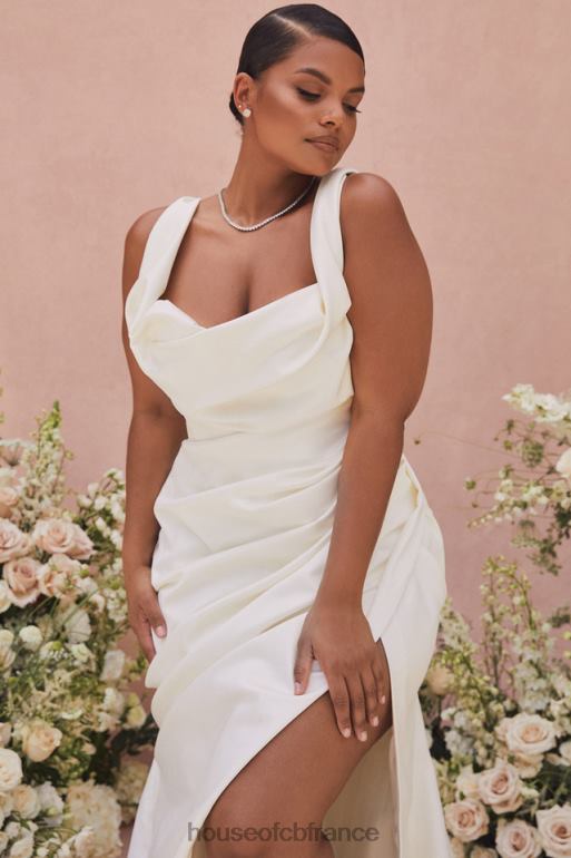House of CB robe de mariée corset drapée ivoire delphine - édition limitée N888H1154 mariages