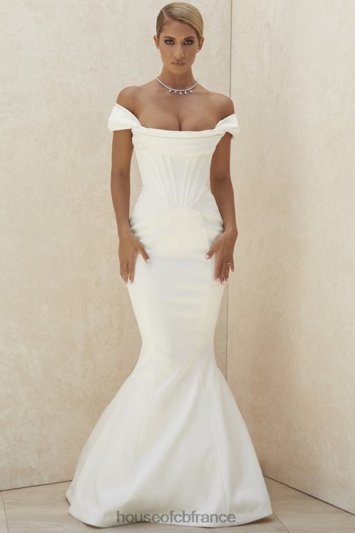 House of CB robe de mariée corset ivoire antoinette hors épaule - édition limitée N888H1157 mariages