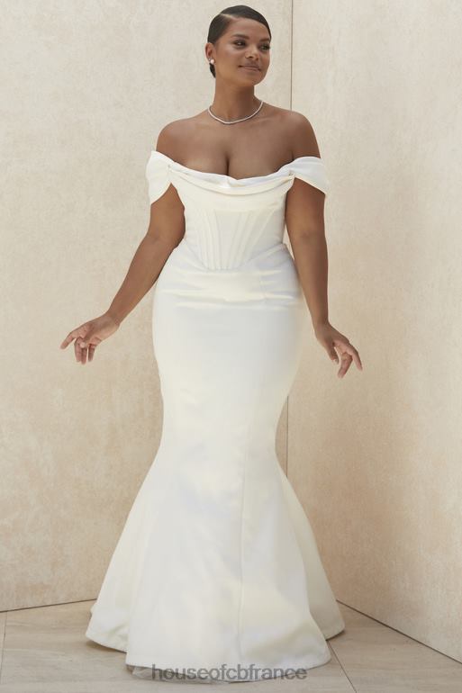 House of CB robe de mariée corset ivoire antoinette hors épaule - édition limitée N888H1157 mariages