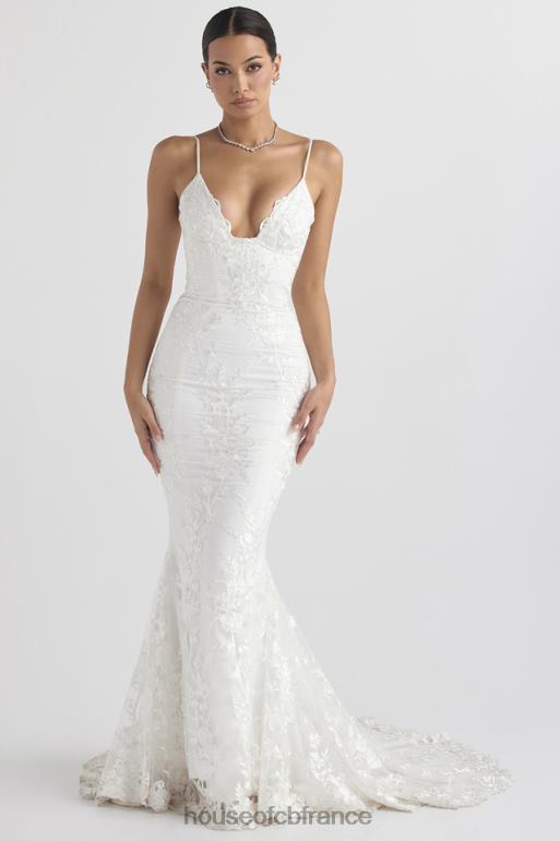 House of CB robe de mariée en dentelle blanche solène N888H1142 mariages