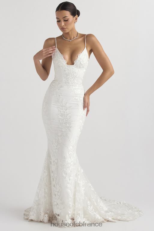 House of CB robe de mariée en dentelle blanche solène N888H1142 mariages