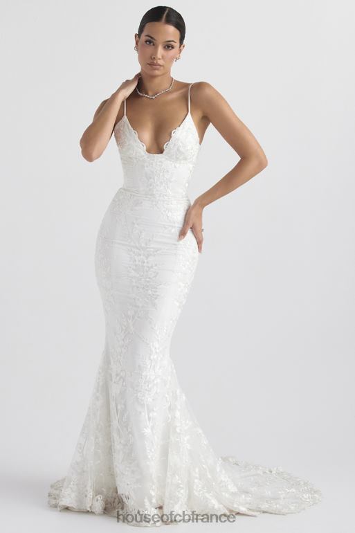 House of CB robe de mariée en dentelle blanche solène N888H1142 mariages