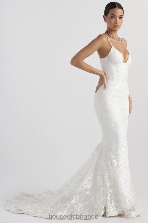 House of CB robe de mariée en dentelle blanche solène N888H1142 mariages