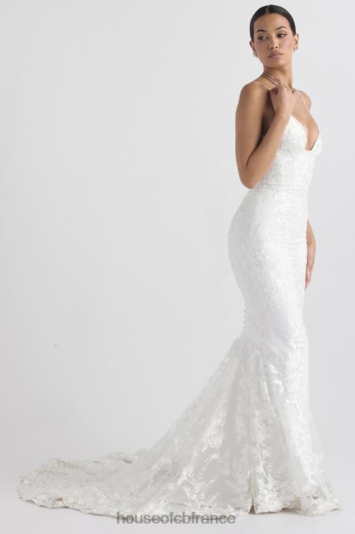 House of CB robe de mariée en dentelle blanche solène N888H1142 mariages