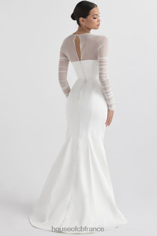 House of CB robe de mariée en satin blanc elise N888H1143 mariages