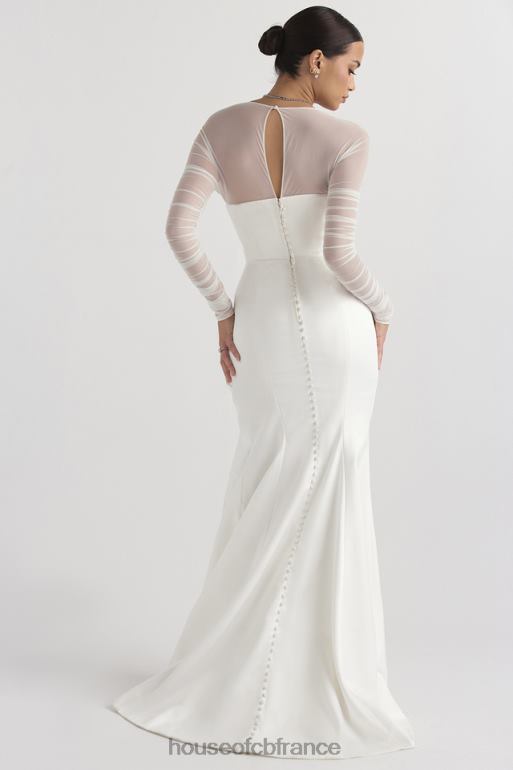 House of CB robe de mariée en satin blanc elise N888H1143 mariages