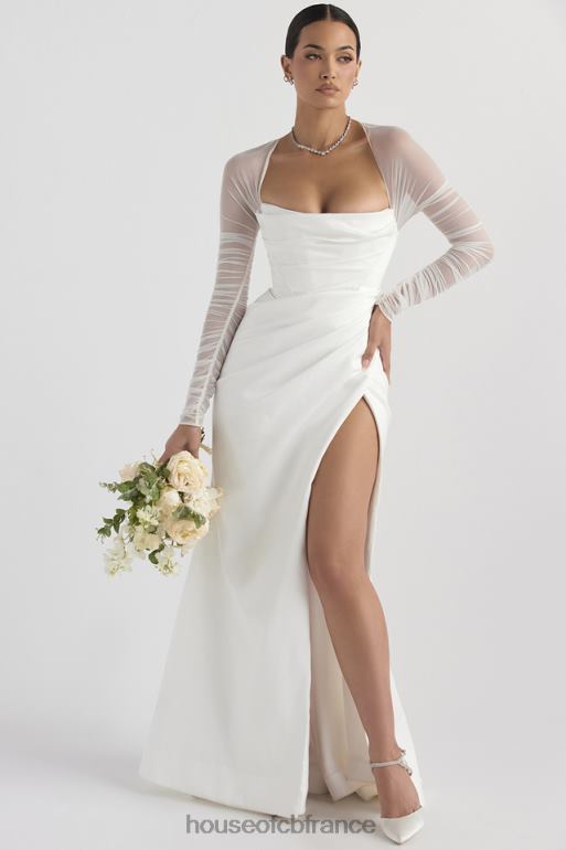 House of CB robe de mariée en satin blanc elise N888H1143 mariages