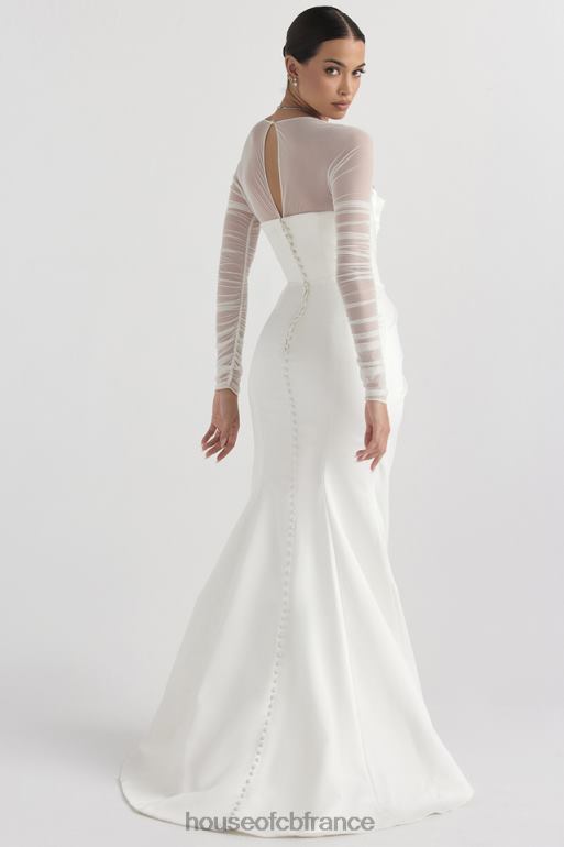 House of CB robe de mariée en satin blanc elise N888H1143 mariages